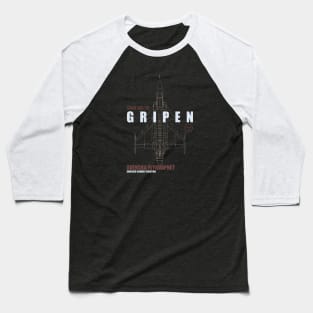 JAS 39 Gripen Baseball T-Shirt